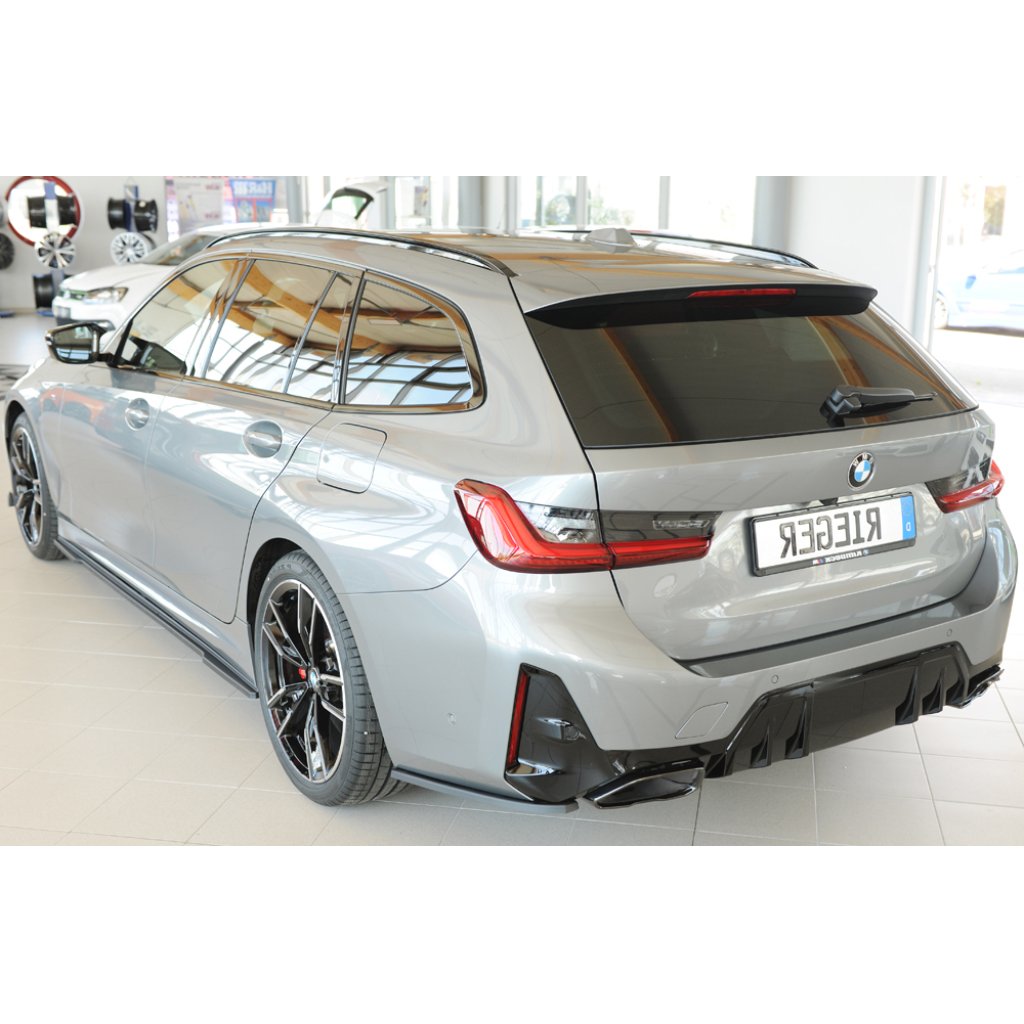 Rieger spoiler pod zadní nárazník na levé straně pro BMW řada 3 G21 touring r.v. 07/22-, plast ABS bez povrchové úpravy
