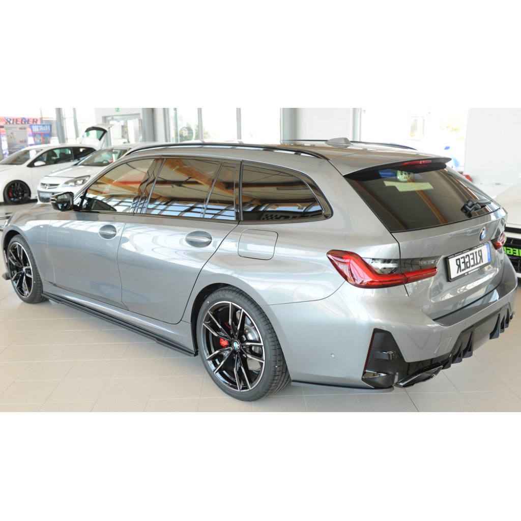 Rieger spoiler pod zadní nárazník na levé straně pro BMW řada 3 G21 touring r.v. 07/22-, plast ABS bez povrchové úpravy