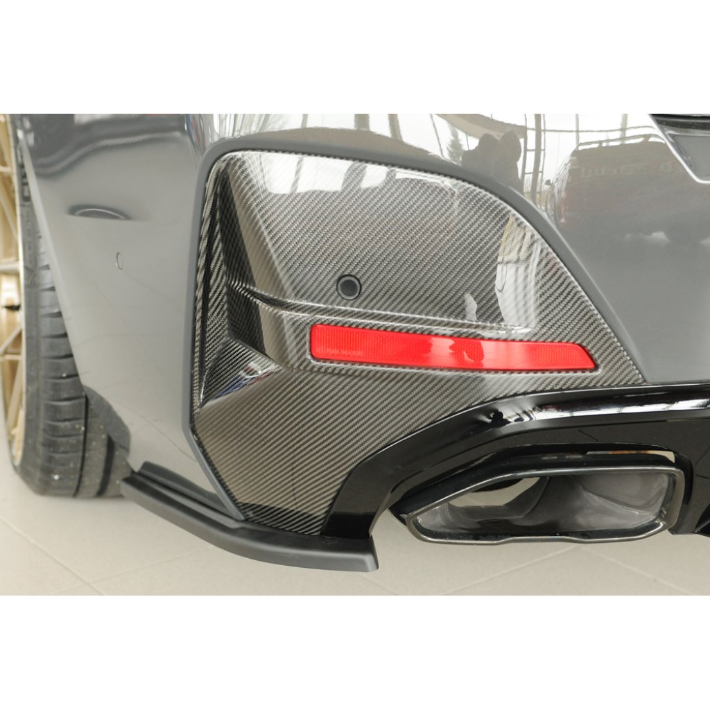 Rieger spoiler pod zadní nárazník na levé straně pro BMW řada 4 G26 gran coupe (5-dvéř.) r.v. 07/20-, plast ABS bez povrchové úpravy