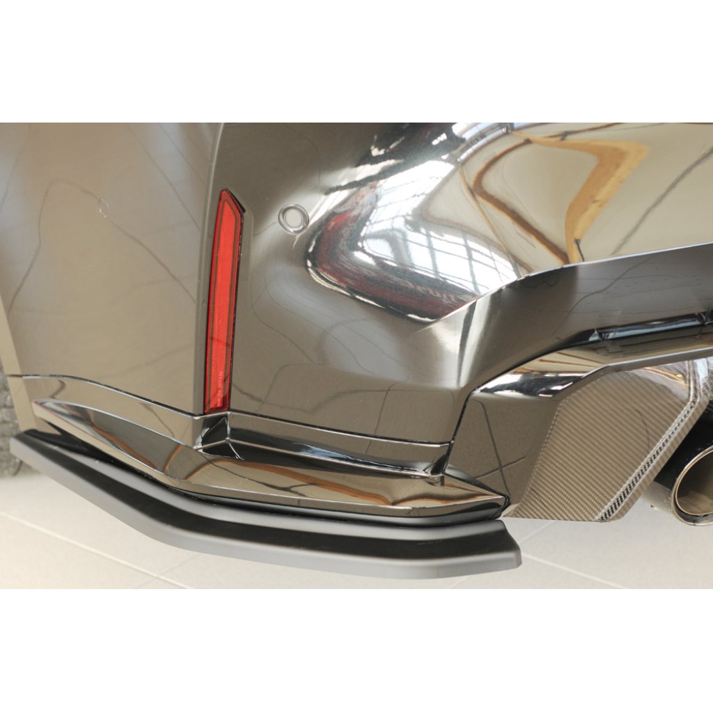 Rieger spoiler pod zadní nárazník na levé straně pro BMW řada 4 G83 M4 kabriolet r.v. 06/21-, plast ABS bez povrchové úpravy