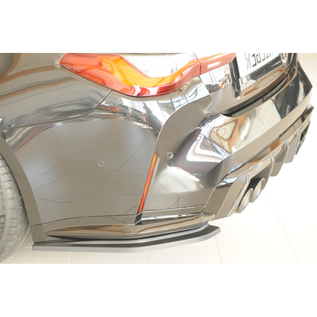 Rieger spoiler pod zadní nárazník na levé straně pro BMW řada 4 G83 M4 kabriolet r.v. 06/21-, plast ABS bez povrchové úpravy