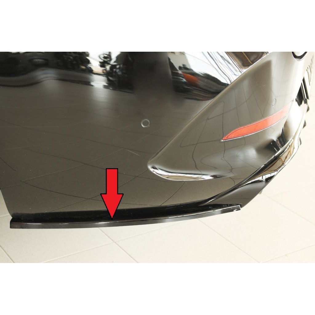 Rieger spoiler pod zadní nárazník na levé straně pro Cupra Leon KL 5-dvéř. (ST/sportstourer) r.v. 09/20-, plast ABS lakovaný do černé lesklé barvy