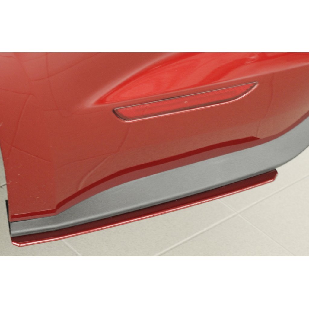 Rieger spoiler pod zadní nárazník na levé straně pro Ford Mustang 6 LAE kabriolet, kupé před faceliftem r.v. 11/14-07/17, plast ABS bez povrchové úpravy