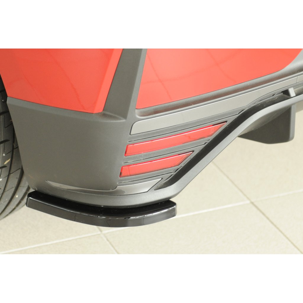 Rieger spoiler pod zadní nárazník na levé straně pro Hyundai i20 N BC3 5-dvéř. (hatchback) r.v. 04/21-, plast ABS lakovaný do černé lesklé barvy