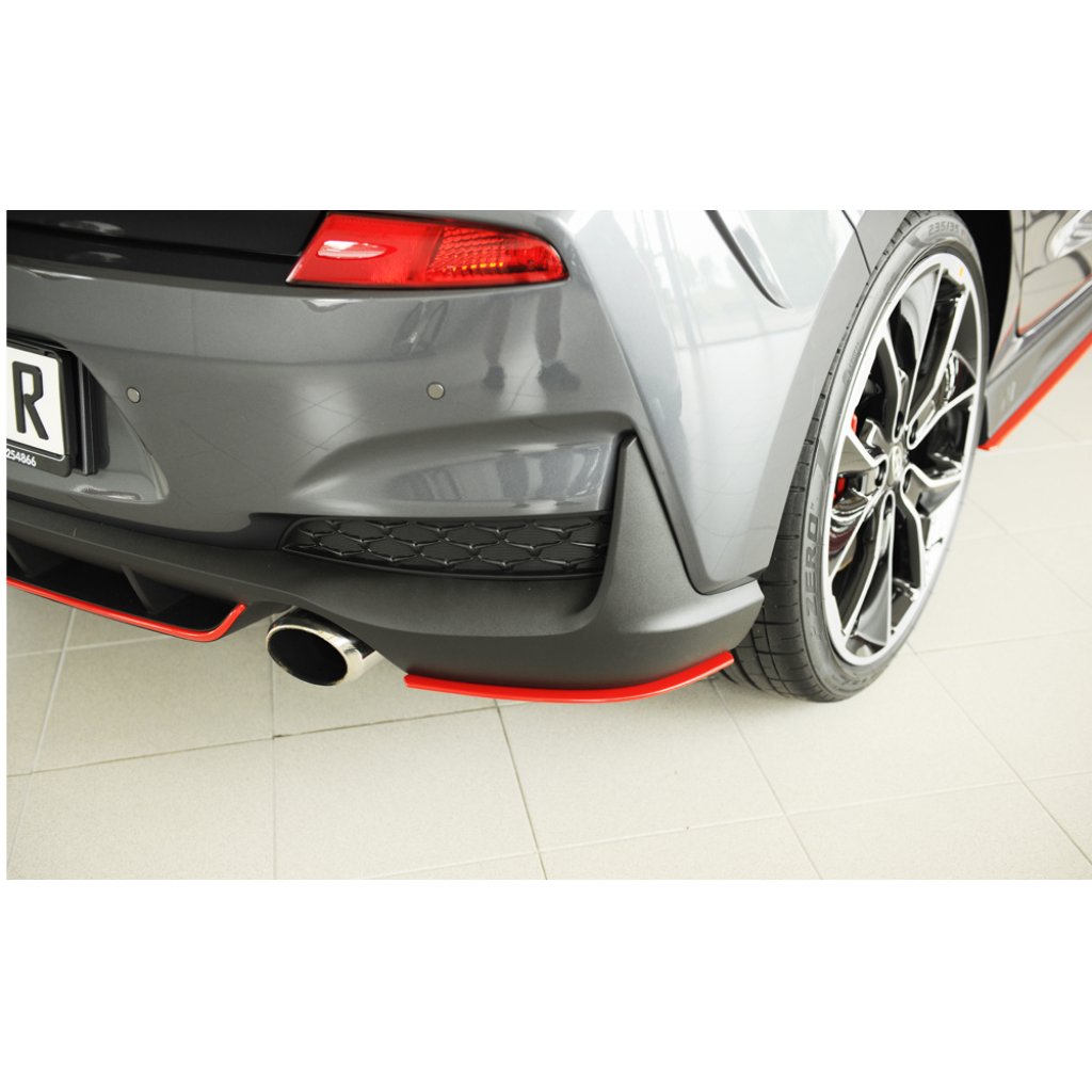 Rieger spoiler pod zadní nárazník na levé straně pro Hyundai i30 N-Performance PDE 5-dvéř. (hatchback) r.v. 07/17-, plast ABS bez povrchové úpravy
