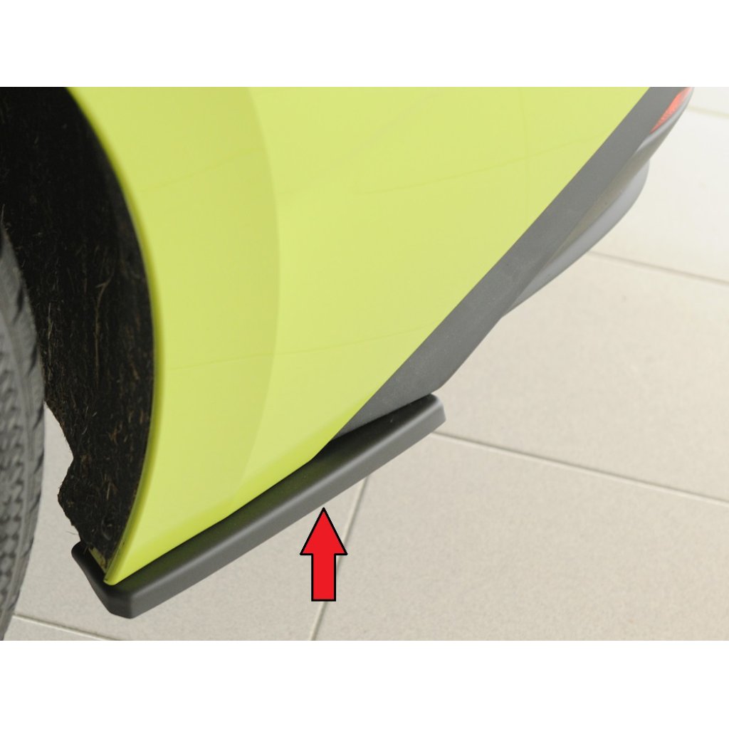 Rieger spoiler pod zadní nárazník na levé straně pro Škoda Enyaq iV RS SUV (5AZ) r.v. 07/21-, plast ABS bez povrchové úpravy