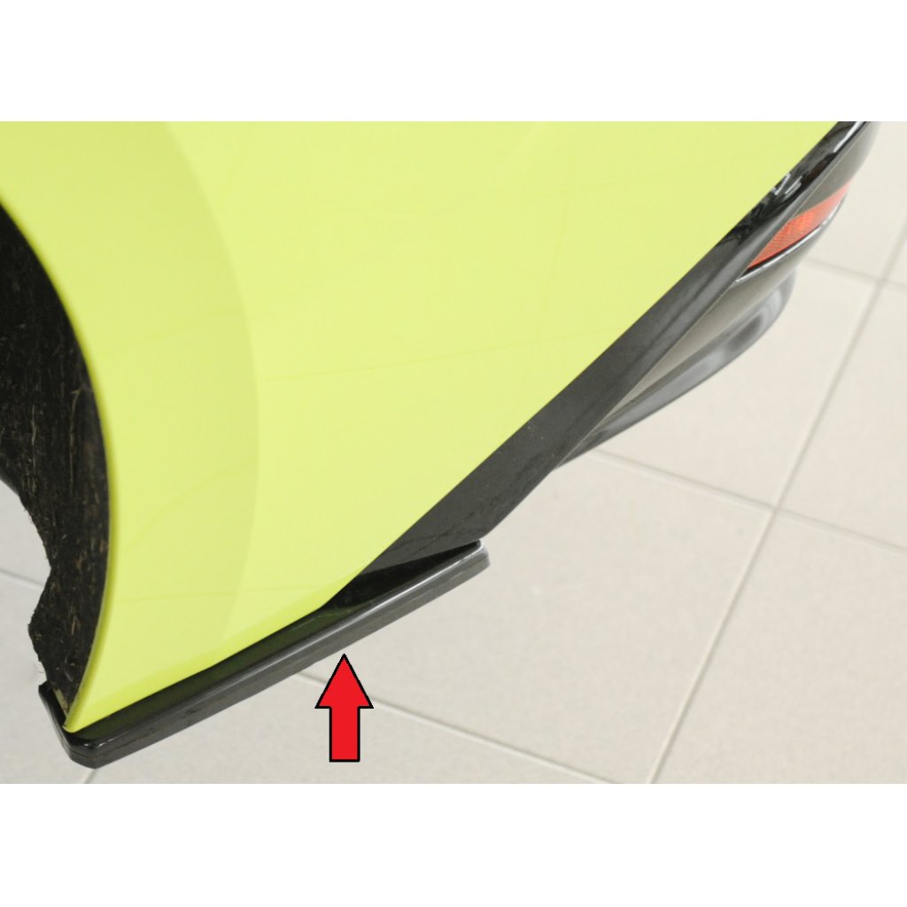 Rieger spoiler pod zadní nárazník na levé straně pro Škoda Enyaq iV RS SUV (5AZ) r.v. 07/21-, plast ABS lakovaný do černé lesklé barvy