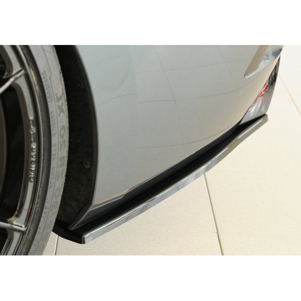 Rieger spoiler pod zadní nárazník na levé straně pro Škoda Octavia RS NX combi r.v. 07/20-, plast ABS lakovaný do černé lesklé barvy