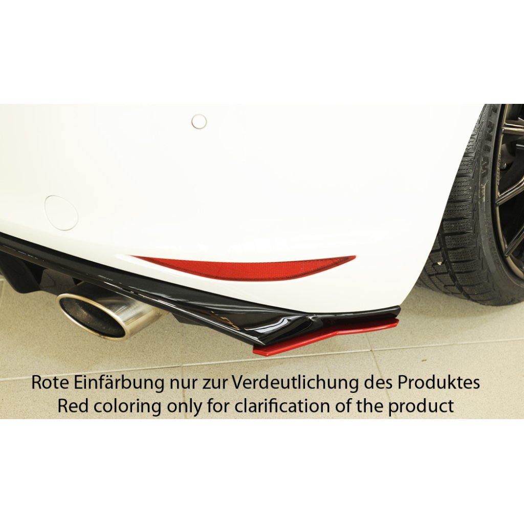 Rieger spoiler pod zadní nárazník na levé straně pro Volkswagen Golf 7 GTD, GTE, GTI, GTI Clubsport 3-dvéř., 5-dvéř. před faceliftem r.v. 02/16-, 04/13-12/16, 05/14-12/16, 06/13-12/16, plast ABS bez povrchové úpravy