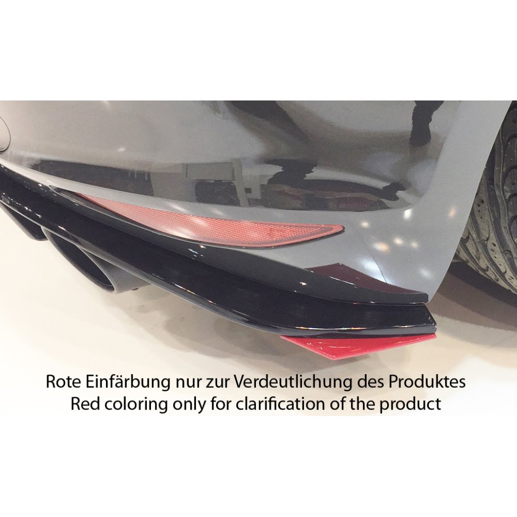 Rieger spoiler pod zadní nárazník na levé straně pro Volkswagen Golf 7 GTI Clubsport 3-dvéř., 5-dvéř. r.v. 02/16-, plast ABS bez povrchové úpravy