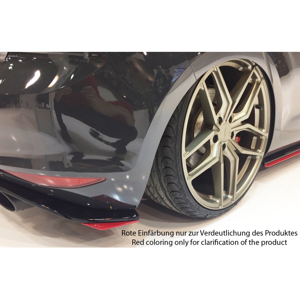 Rieger spoiler pod zadní nárazník na levé straně pro Volkswagen Golf 7 GTI Clubsport 3-dvéř., 5-dvéř. r.v. 02/16-, plast ABS bez povrchové úpravy