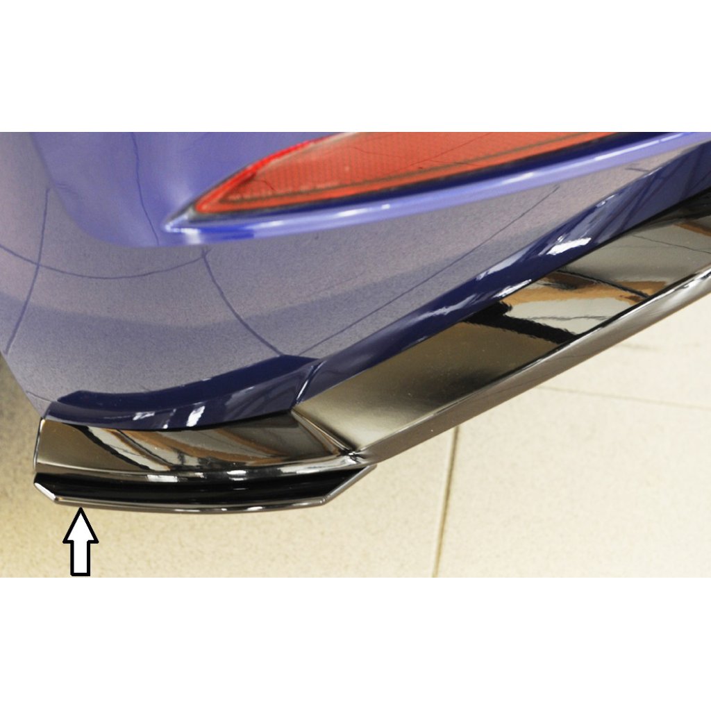 Rieger spoiler pod zadní nárazník na levé straně pro Volkswagen Golf 7 GTI, R, R-Line 3-dvéř., 5-dvéř. vč. faceliftu r.v. 02/17-, 04/13-12/16, plast ABS bez povrchové úpravy