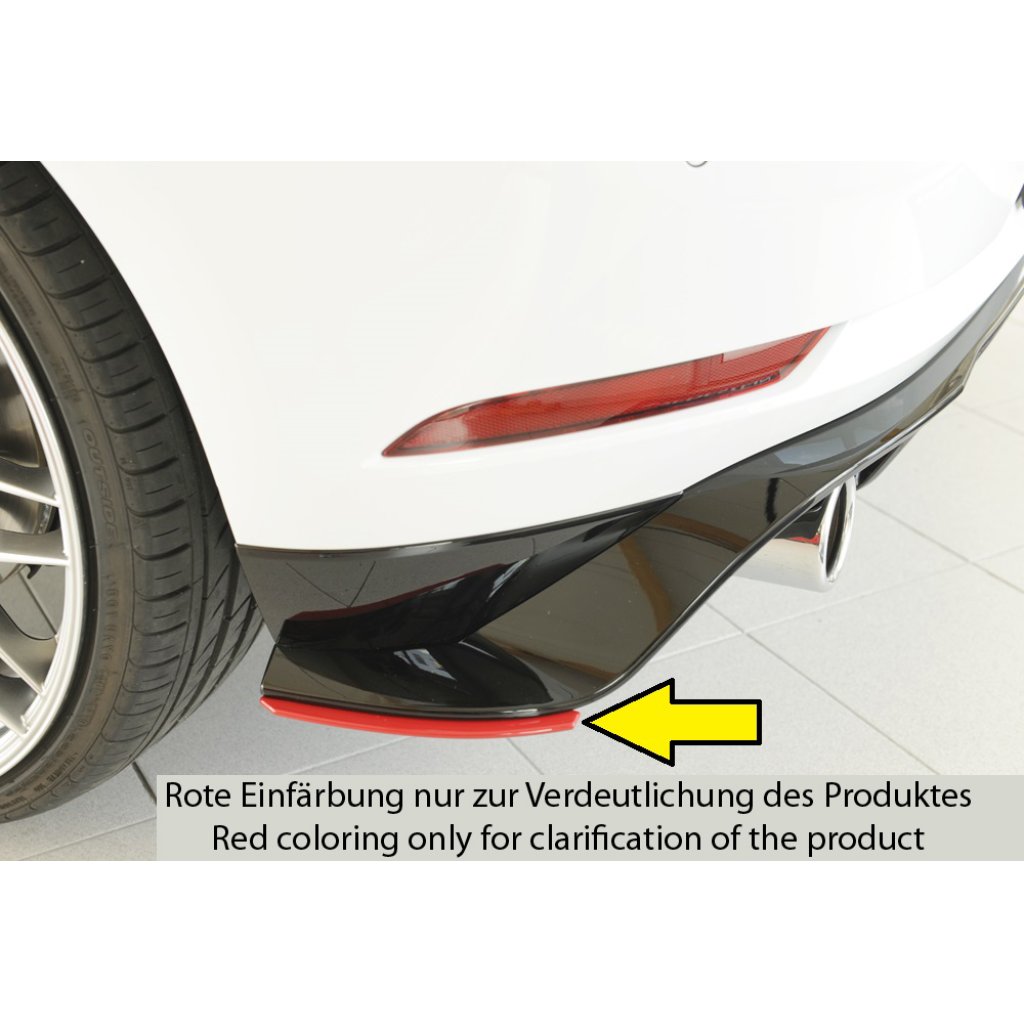 Rieger spoiler pod zadní nárazník na levé straně pro Volkswagen Golf 7 GTI-TCR 3-dvéř., 5-dvéř. r.v. 01/19-, plast ABS bez povrchové úpravy