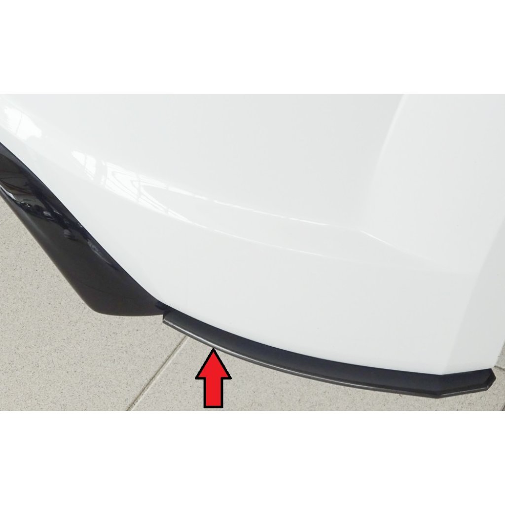 Rieger spoiler pod zadní nárazník na pravé straně pro Audi TT 8J-FV, 8S kupé, roadster vč. faceliftu r.v. 07/14-08/18, 09/18-, plast ABS bez povrchové úpravy
