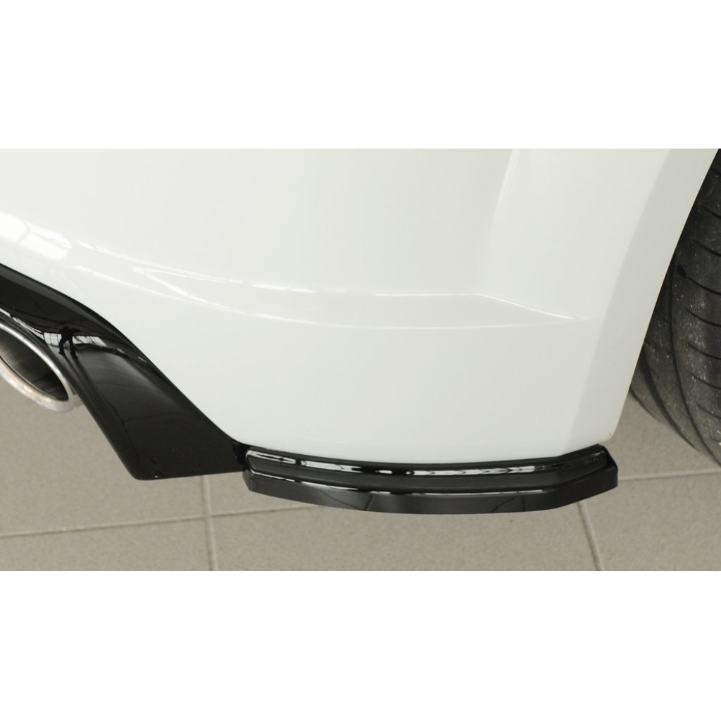 Rieger spoiler pod zadní nárazník na pravé straně pro Audi TT 8J-FV, 8S roadster r.v. 09/18-, plast ABS lakovaný do černé lesklé barvy