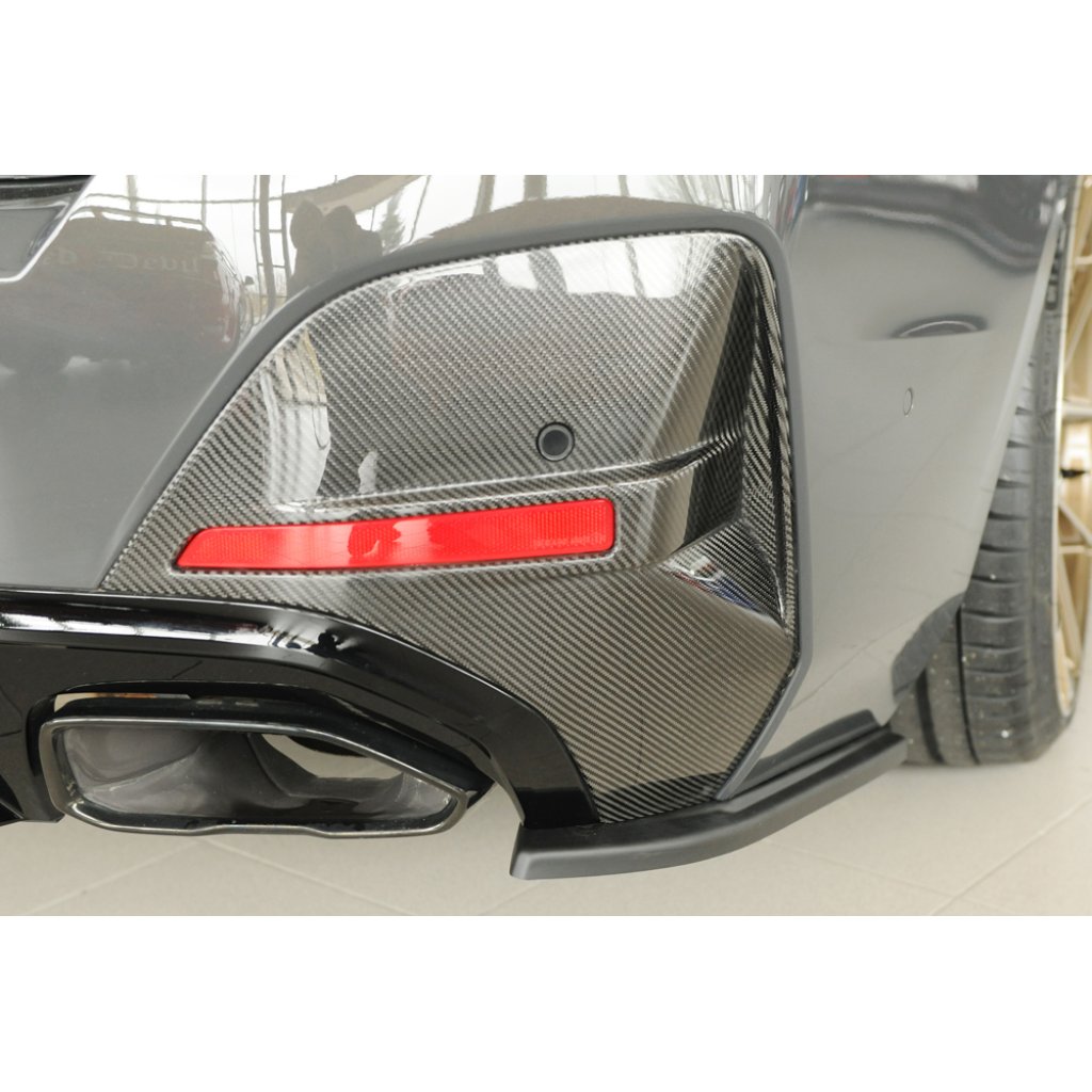 Rieger spoiler pod zadní nárazník na pravé straně pro BMW i4 G26 G4C gran coupe (5-dvéř.) r.v. 11/21-, plast ABS bez povrchové úpravy