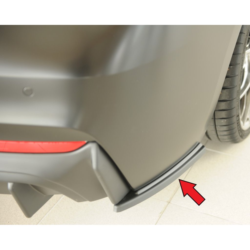 Rieger spoiler pod zadní nárazník na pravé straně pro BMW řada 2 F23 kabriolet r.v. 07/17-, plast ABS bez povrchové úpravy