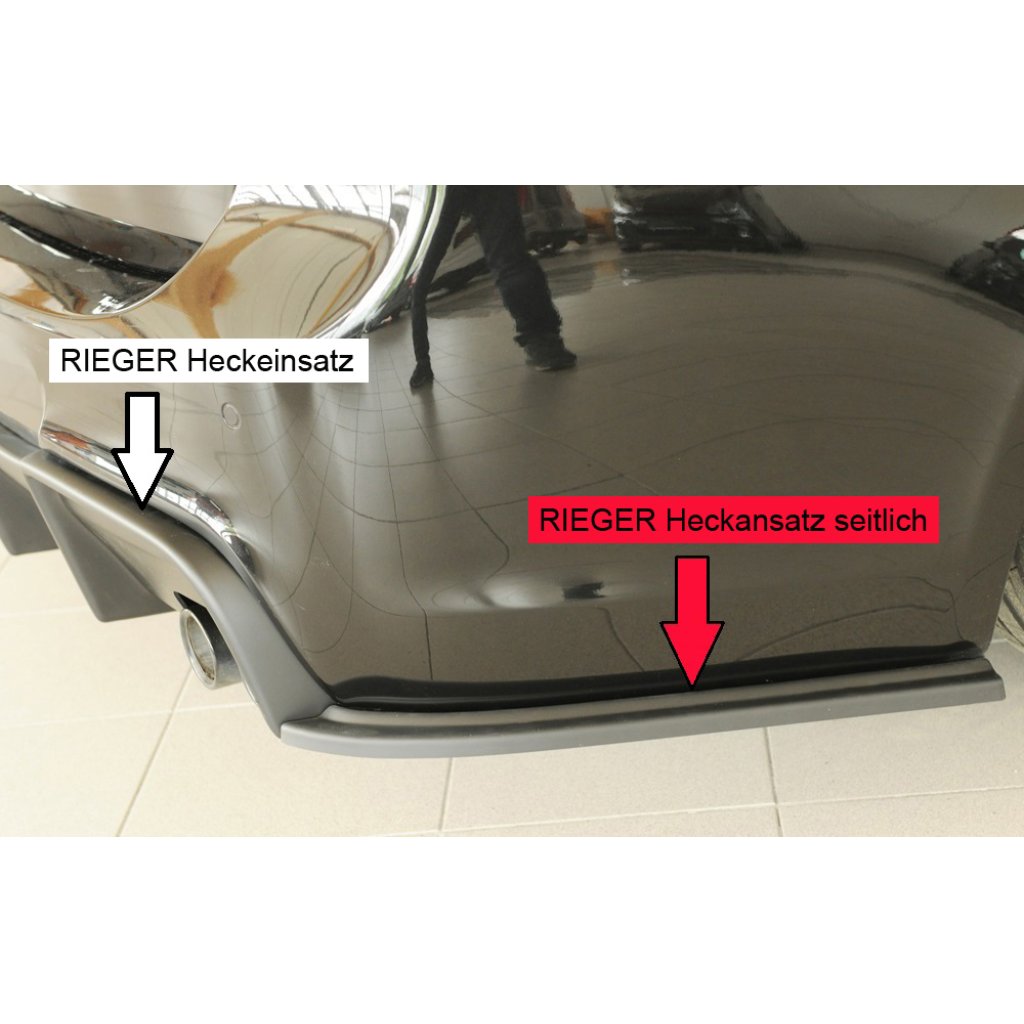 Rieger spoiler pod zadní nárazník na pravé straně pro BMW řada 3 E91 touring r.v. 09/08-, plast ABS bez povrchové úpravy