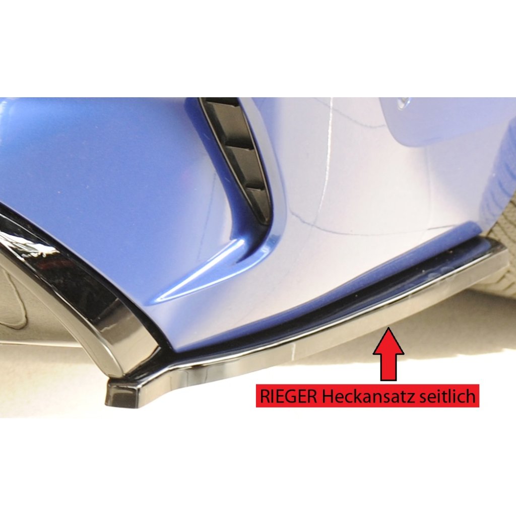 Rieger spoiler pod zadní nárazník na pravé straně pro BMW řada 3 G20 sedan r.v. 03/19-, plast ABS lakovaný do černé lesklé barvy