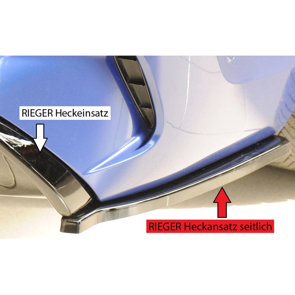 Rieger spoiler pod zadní nárazník na pravé straně pro BMW řada 3 G20 sedan r.v. 03/19-, plast ABS lakovaný do černé lesklé barvy