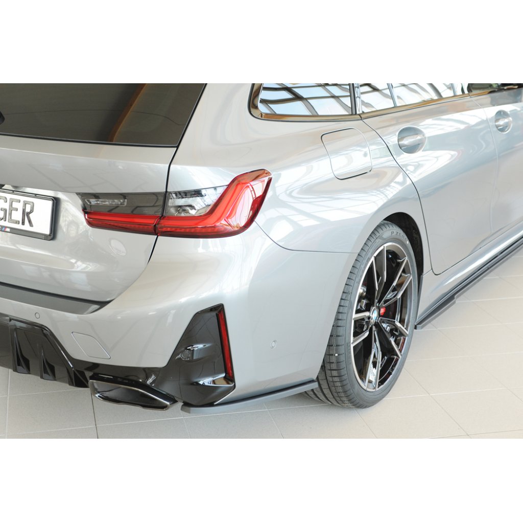 Rieger spoiler pod zadní nárazník na pravé straně pro BMW řada 3 G21 touring r.v. 07/22-, plast ABS bez povrchové úpravy