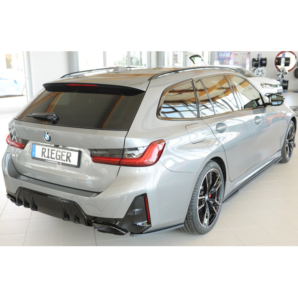 Rieger spoiler pod zadní nárazník na pravé straně pro BMW řada 3 G21 touring r.v. 07/22-, plast ABS bez povrchové úpravy