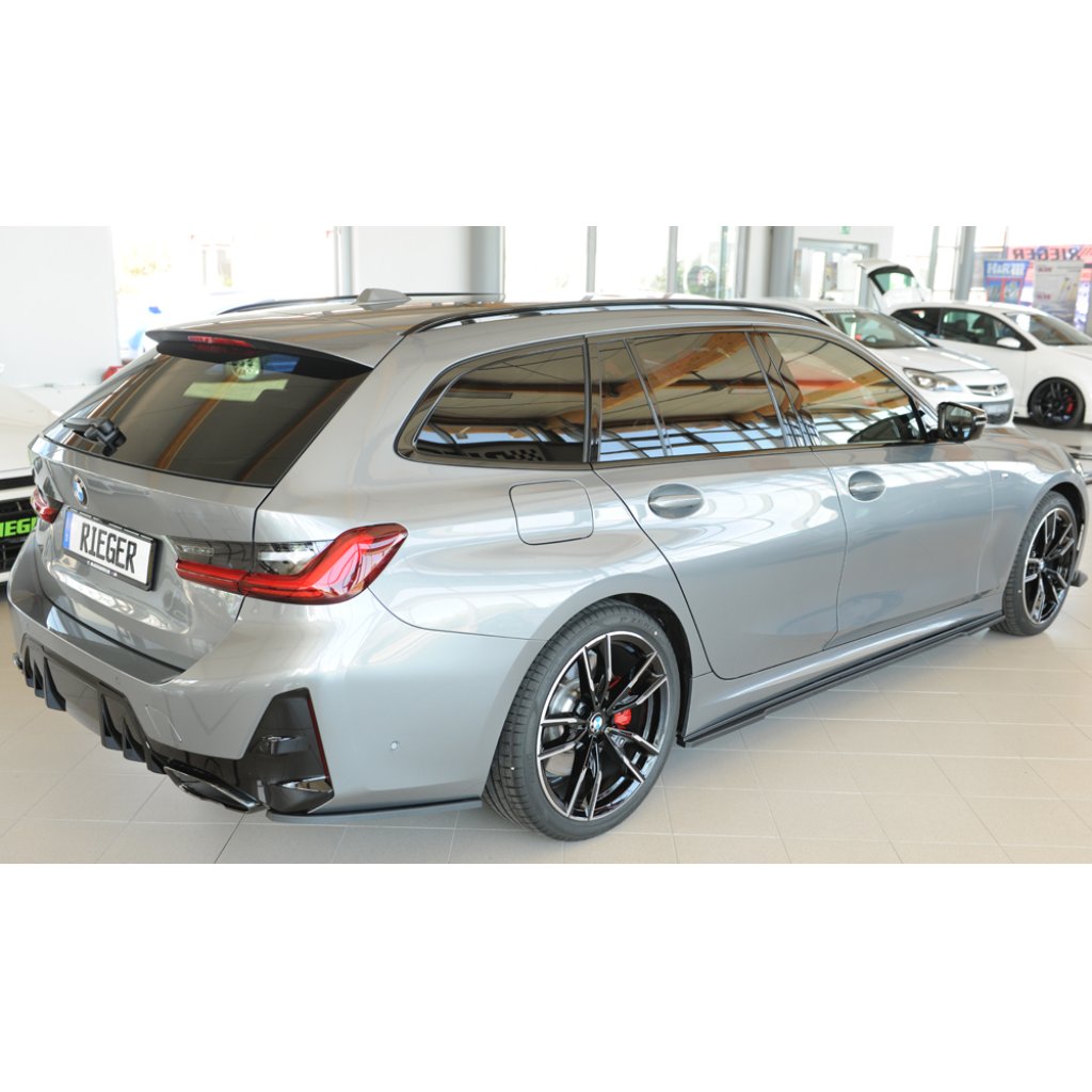 Rieger spoiler pod zadní nárazník na pravé straně pro BMW řada 3 G21 touring r.v. 07/22-, plast ABS bez povrchové úpravy