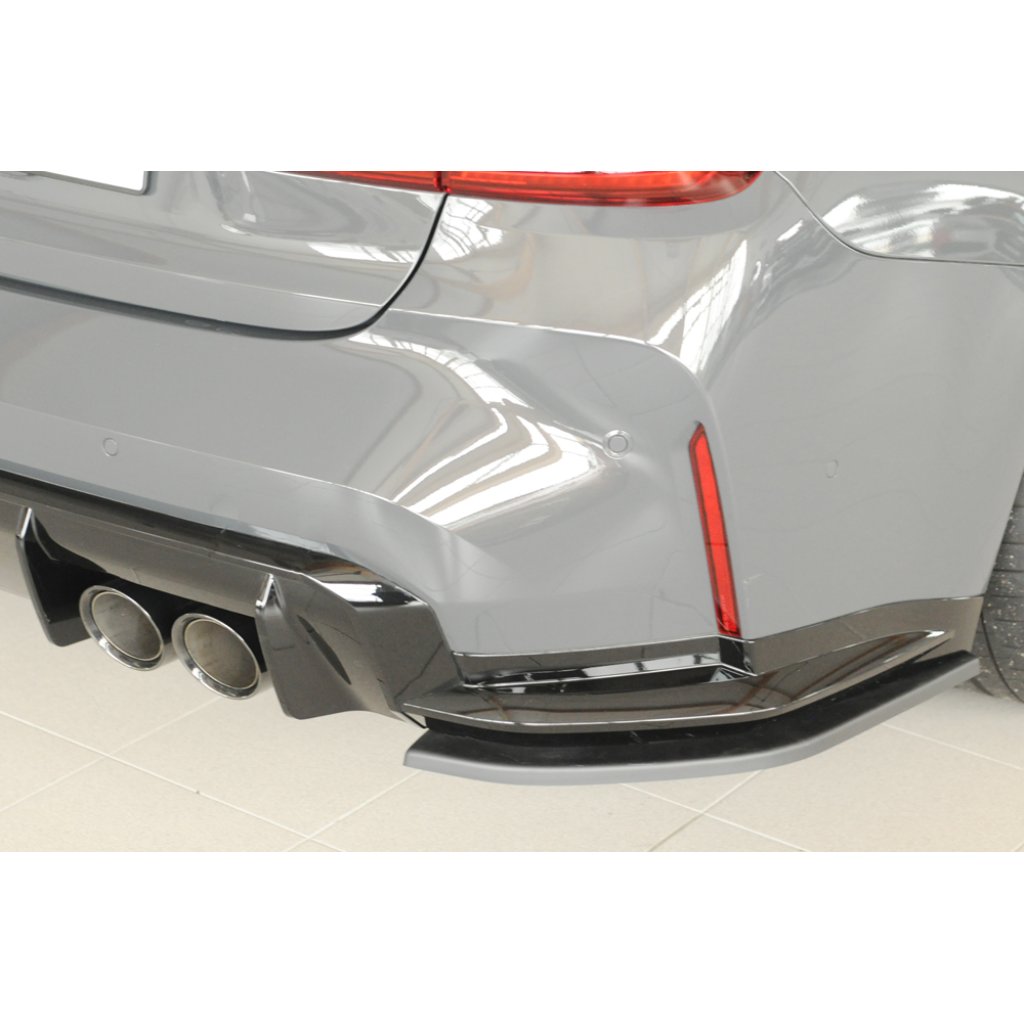Rieger spoiler pod zadní nárazník na pravé straně pro BMW Řada 3 G80 M3 CS G34MKS sedan r.v. 01/23-, plast ABS bez povrchové úpravy