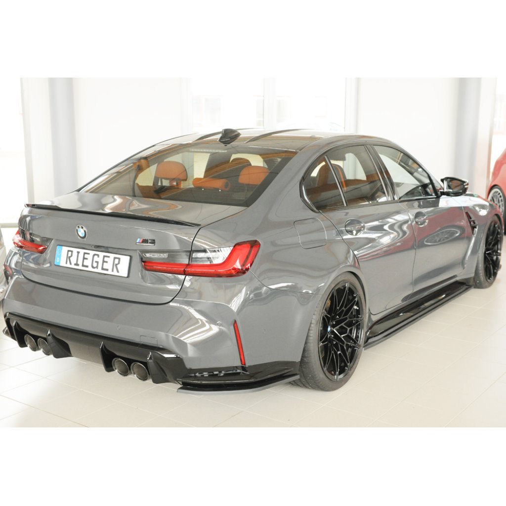Rieger spoiler pod zadní nárazník na pravé straně pro BMW Řada 3 G80 M3 CS G34MKS sedan r.v. 01/23-, plast ABS bez povrchové úpravy