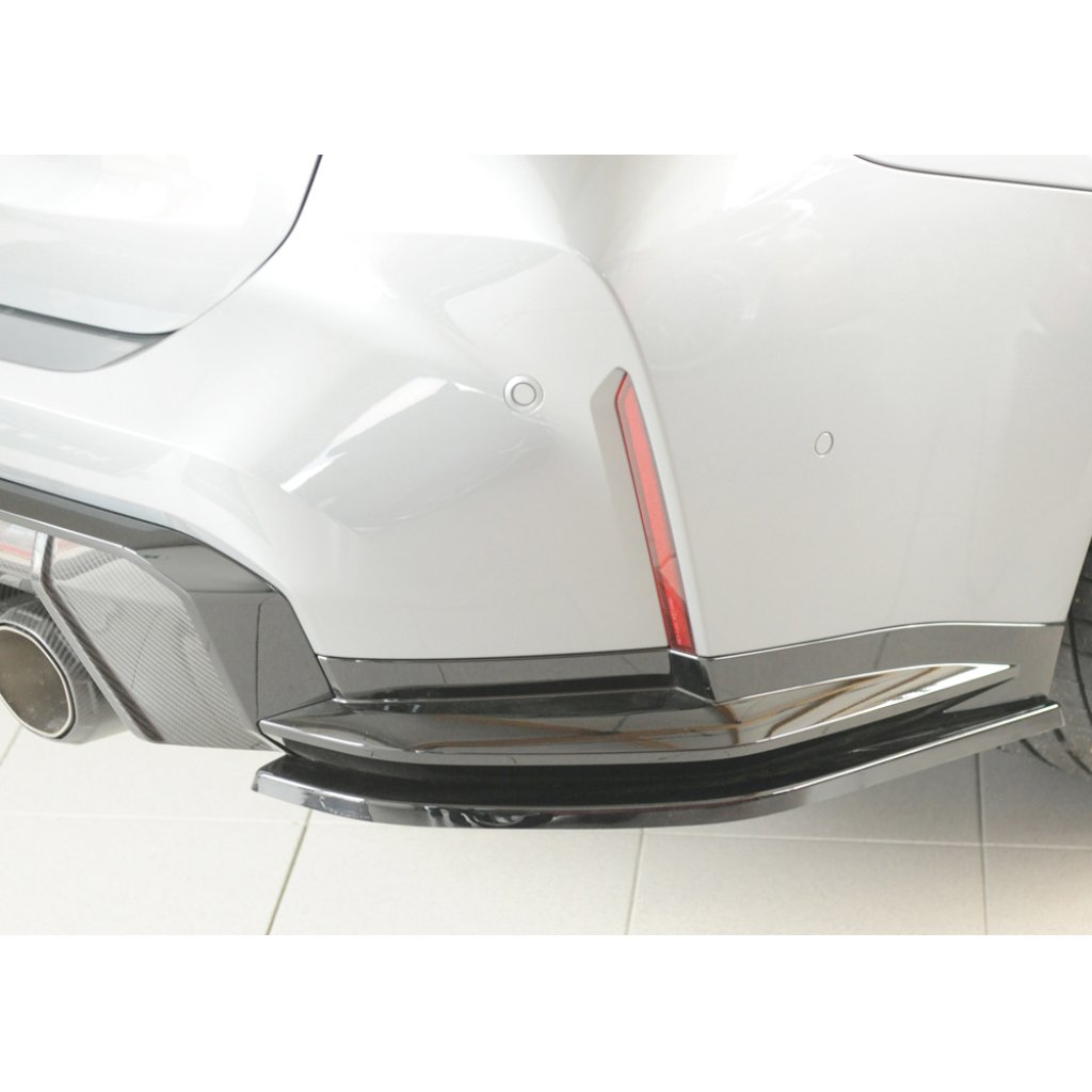 Rieger spoiler pod zadní nárazník na pravé straně pro BMW řada 3 G81 M3 touring r.v. 07/22-, plast ABS lakovaný do černé lesklé barvy