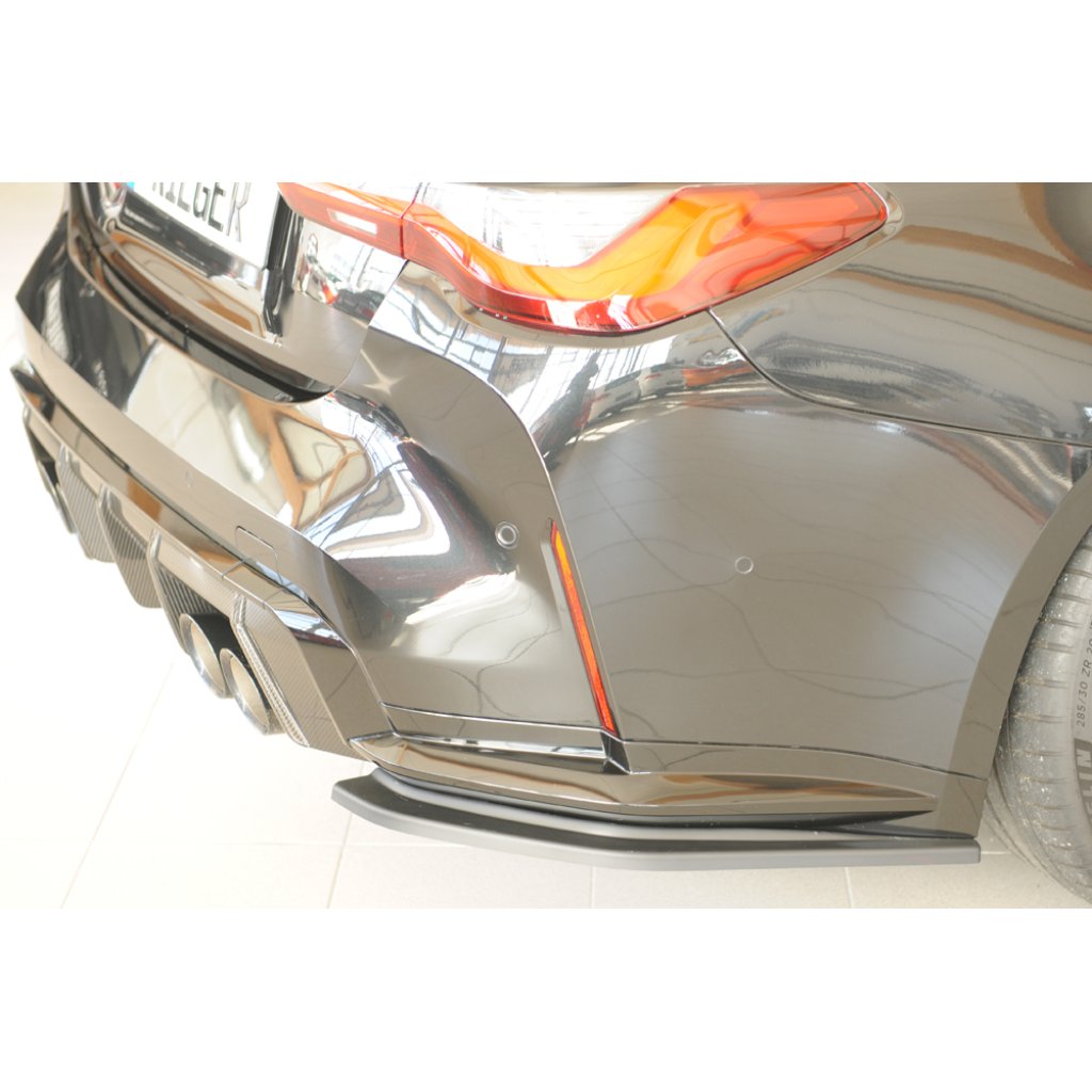 Rieger spoiler pod zadní nárazník na pravé straně pro BMW řada 4 G83 M4 kabriolet r.v. 06/21-, plast ABS bez povrchové úpravy