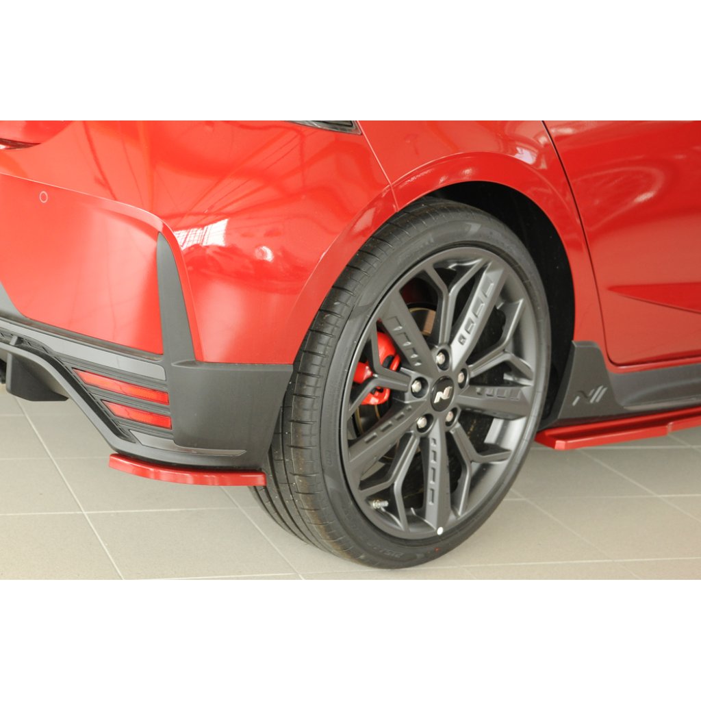 Rieger spoiler pod zadní nárazník na pravé straně pro Hyundai i20 N-Performance BC3 5-dvéř. (hatchback) r.v. 04/21-, plast ABS bez povrchové úpravy