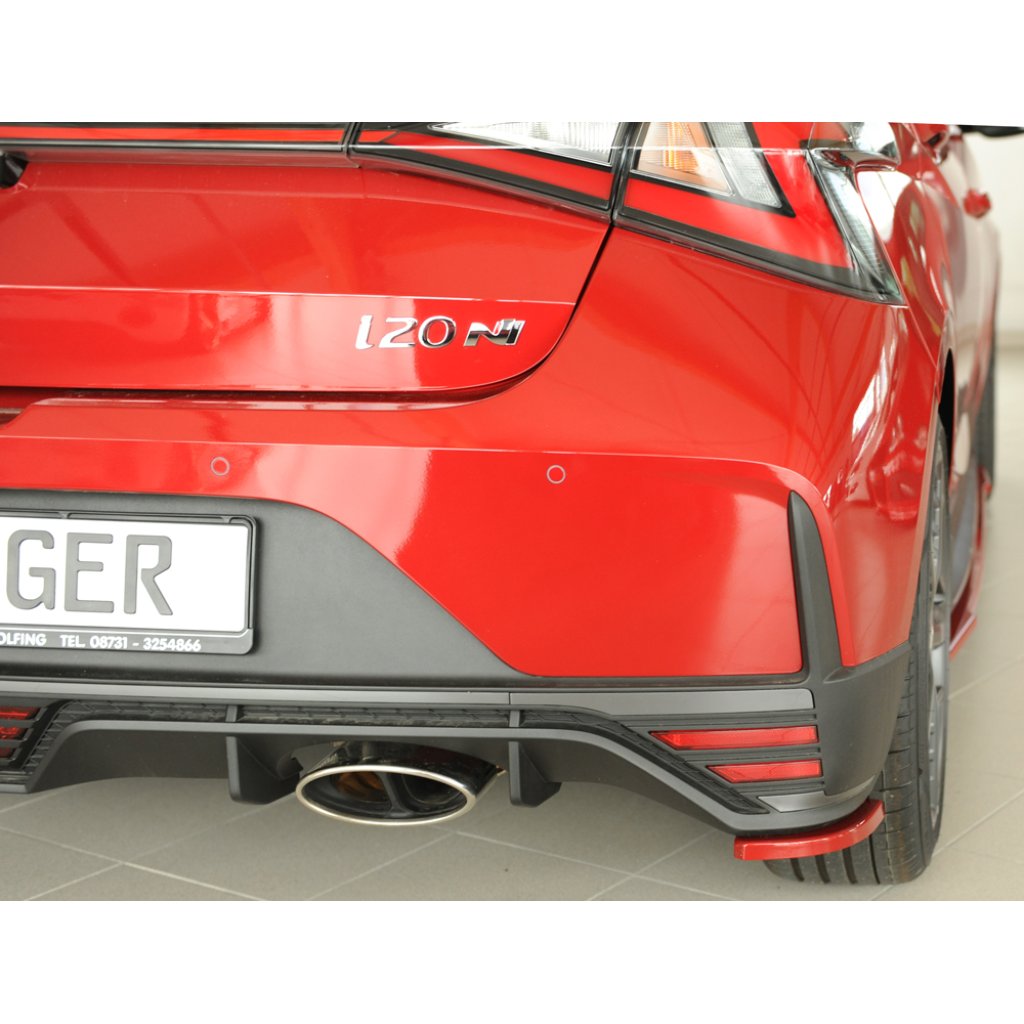 Rieger spoiler pod zadní nárazník na pravé straně pro Hyundai i20 N-Performance BC3 5-dvéř. (hatchback) r.v. 04/21-, plast ABS bez povrchové úpravy