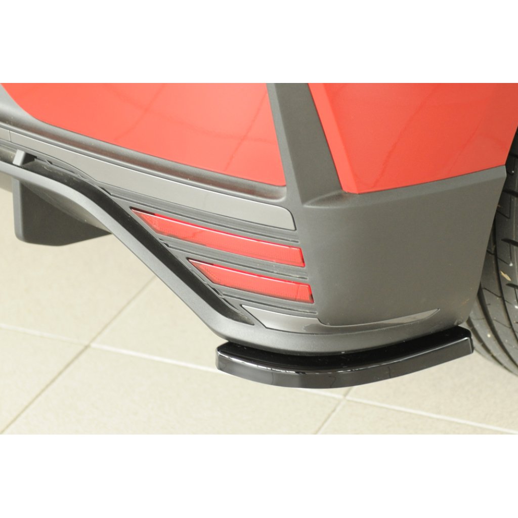 Rieger spoiler pod zadní nárazník na pravé straně pro Hyundai i20 N-Performance BC3 5-dvéř. (hatchback) r.v. 04/21-, plast ABS lakovaný do černé lesklé barvy
