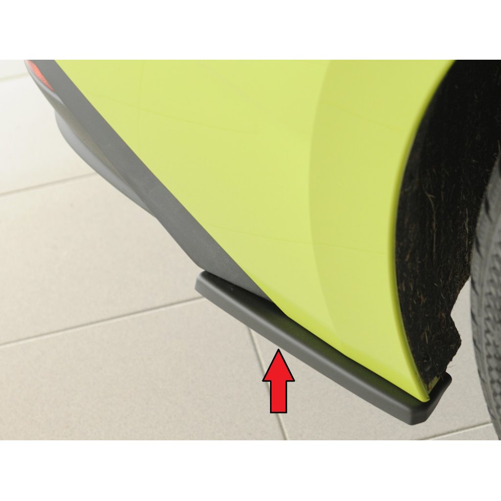 Rieger spoiler pod zadní nárazník na pravé straně pro Škoda Enyaq iV RS SUV (5AZ) r.v. 07/21-, plast ABS bez povrchové úpravy