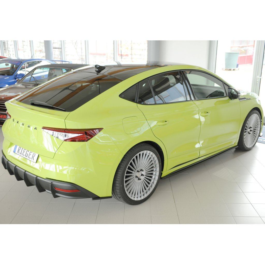 Rieger spoiler pod zadní nárazník na pravé straně pro Škoda Enyaq iV RS SUV (5AZ) r.v. 07/21-, plast ABS bez povrchové úpravy