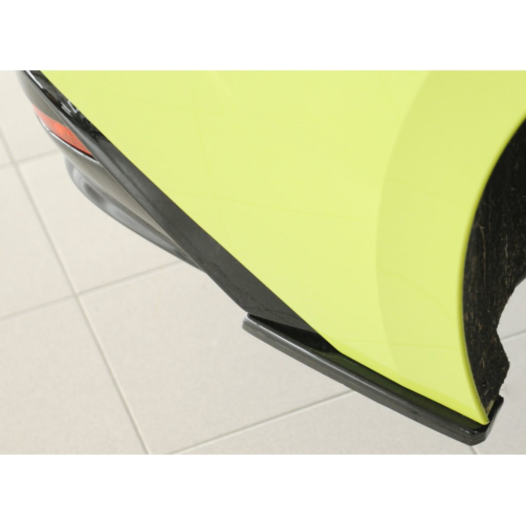 Rieger spoiler pod zadní nárazník na pravé straně pro Škoda Enyaq iV RS SUV (5AZ) r.v. 07/21-, plast ABS lakovaný do černé lesklé barvy