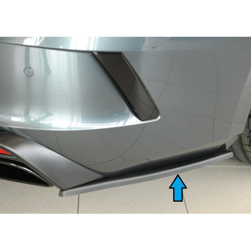 Rieger spoiler pod zadní nárazník na pravé straně pro Škoda Octavia RS NX combi r.v. 07/20-, plast ABS bez povrchové úpravy