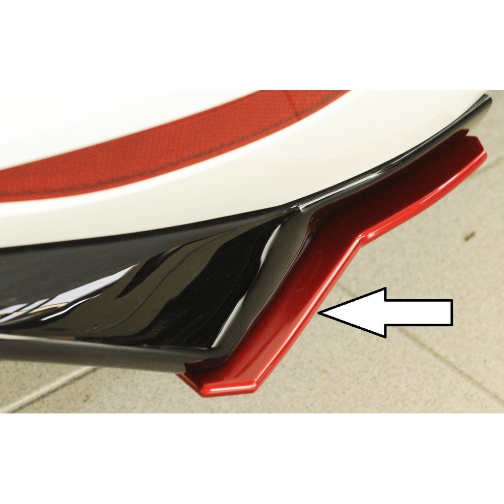 Rieger spoiler pod zadní nárazník na pravé straně pro Volkswagen Golf 7 GTD, GTE, GTI, GTI Clubsport 3-dvéř., 5-dvéř. před faceliftem r.v. 02/16-, 04/13-12/16, 05/14-12/16, 06/13-12/16, plast ABS bez povrchové úpravy