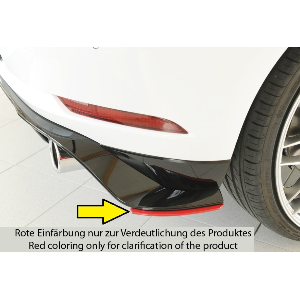 Rieger spoiler pod zadní nárazník na pravé straně pro Volkswagen Golf 7 GTI-TCR 3-dvéř., 5-dvéř. r.v. 01/19-, plast ABS bez povrchové úpravy