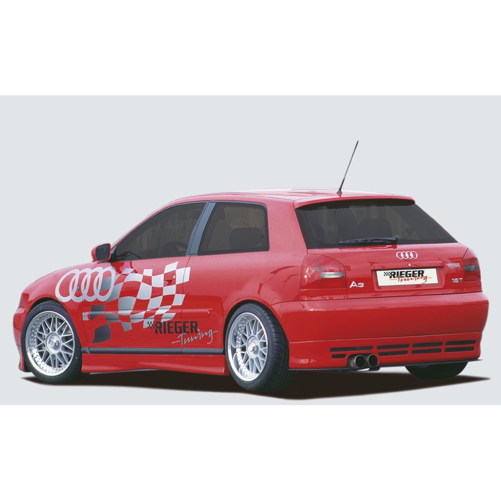 Rieger spoiler pod zadní nárazník pro Audi A3 8L 3-dvéř., 5-dvéř., plast ABS bez povrchové úpravy
