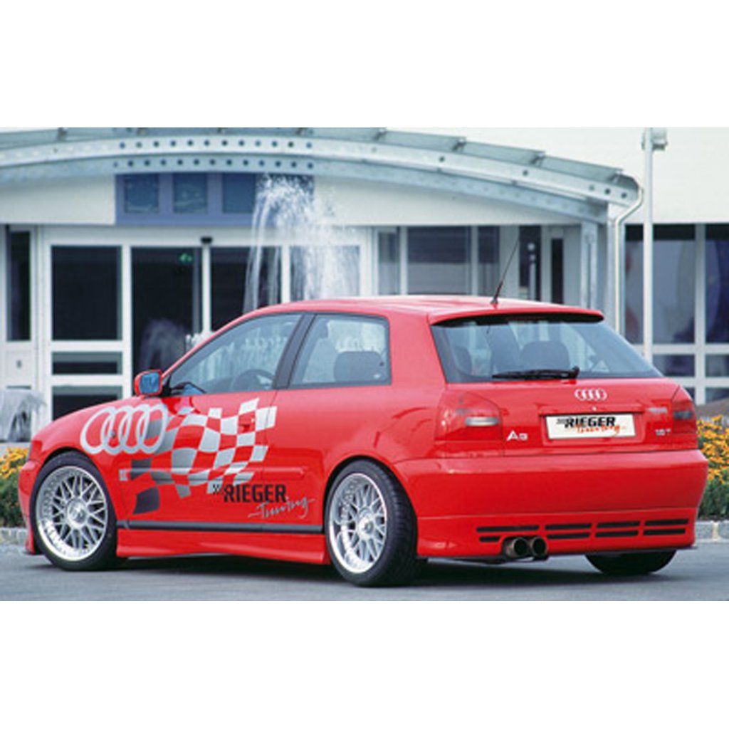 Rieger spoiler pod zadní nárazník pro Audi A3 8L 3-dvéř., 5-dvéř., plast ABS bez povrchové úpravy