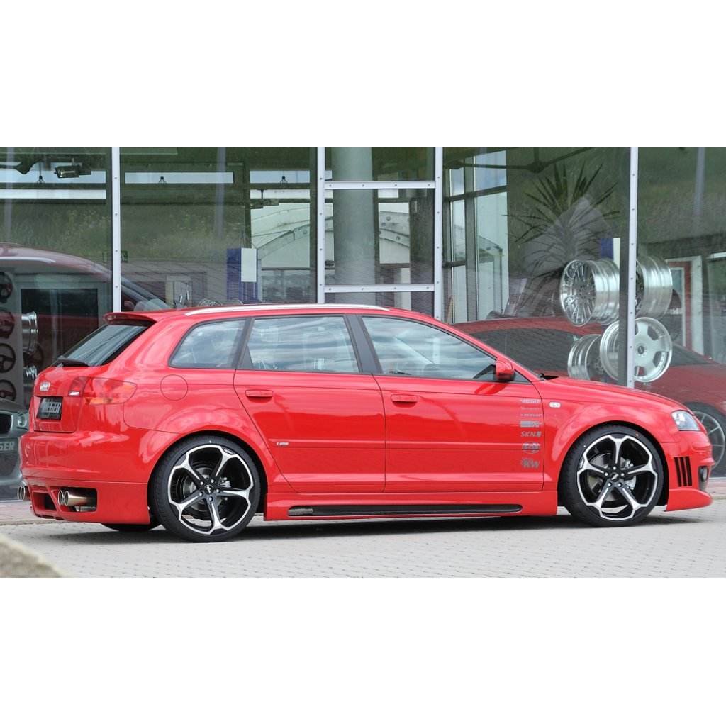 Rieger spoiler pod zadní nárazník pro Audi A3 8P 5-dvéř., Sportback před faceliftem r.v. 06/05-06/08, plast ABS bez povrchové úpravy