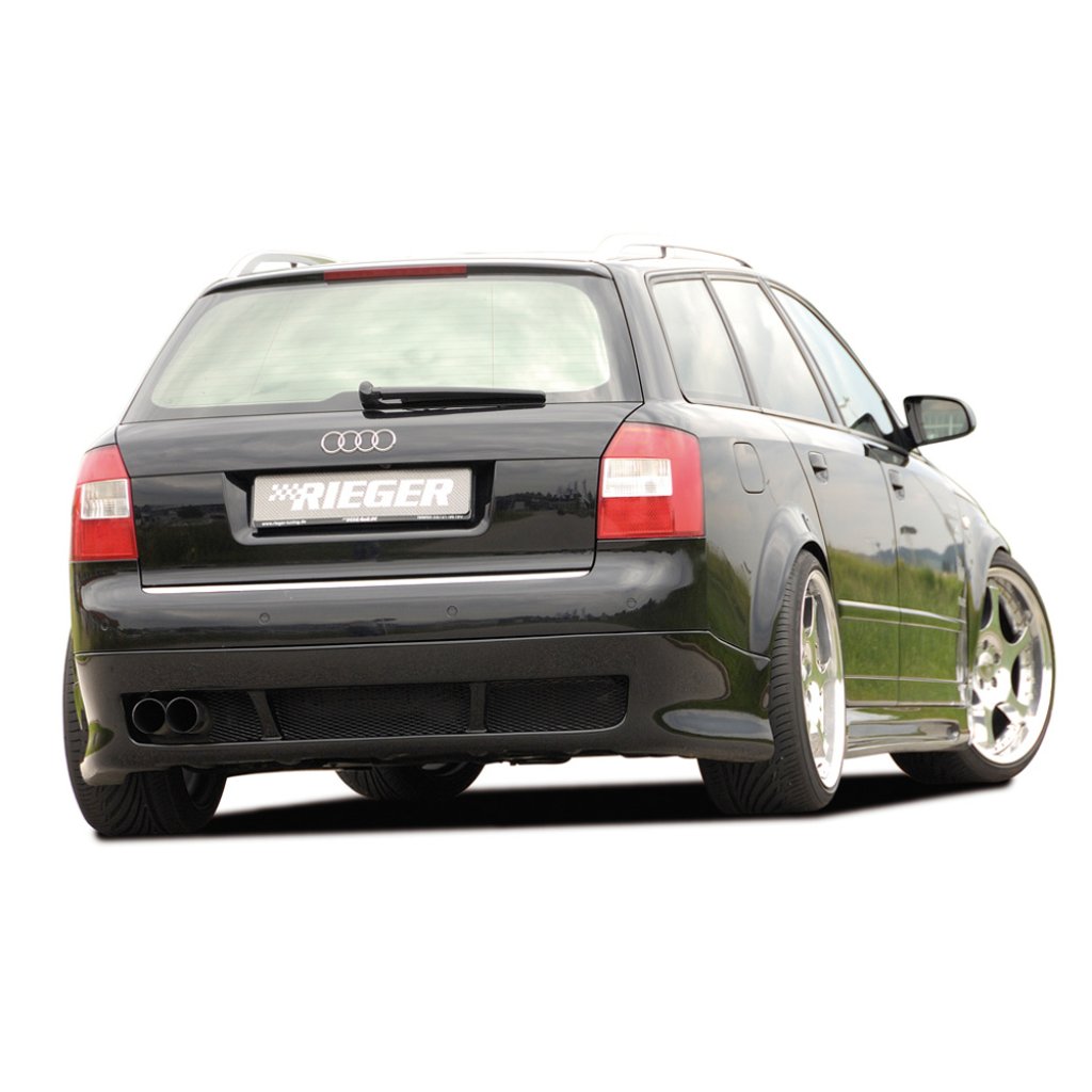 Rieger spoiler pod zadní nárazník pro Audi A4 8E avant r.v. 11/00-10/04, plast ABS bez povrchové úpravy