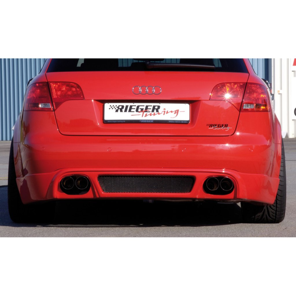 Rieger spoiler pod zadní nárazník pro Audi A4 8E avant, sedan po faceliftu r.v. 11/04-, plast ABS bez povrchové úpravy