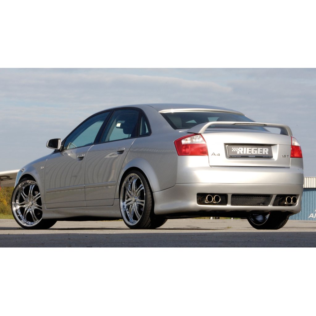 Rieger spoiler pod zadní nárazník pro Audi A4 8E sedan r.v. 11/00-10/04, plast ABS bez povrchové úpravy