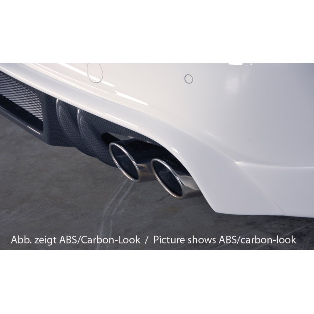 Rieger spoiler pod zadní nárazník pro Audi A4 B8, B81 avant, sedan před faceliftem r.v. 11/07-12/11, plast ABS bez povrchové úpravy, S-Line, pro dvojité koncovky na obou stranách 4x115x85 mm