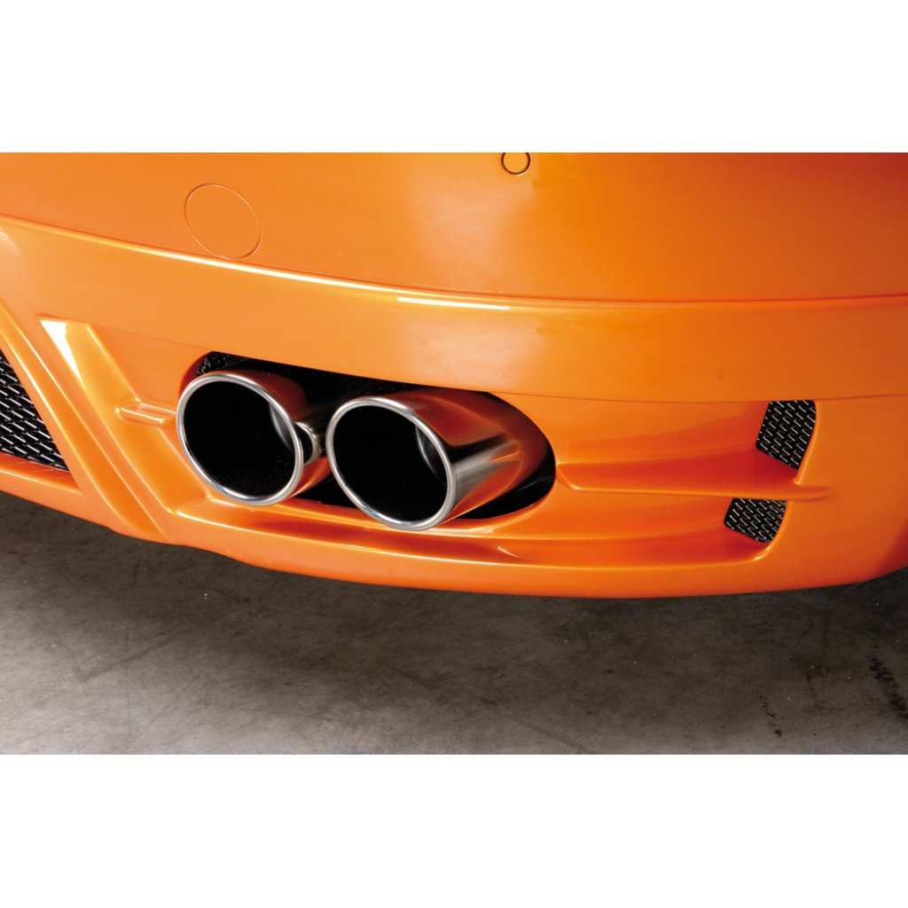 Rieger spoiler pod zadní nárazník pro Audi TT 8J kupé, roadster před faceliftem r.v. 09/06-06/10, plast ABS bez povrchové úpravy, pro vozy s dvojitými koncovkami na obou stranách