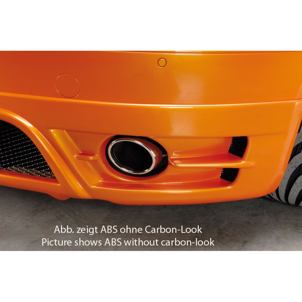 Rieger spoiler pod zadní nárazník pro Audi TT 8J kupé, roadster před faceliftem r.v. 09/06-06/10, plast ABS s povrchovou úpravou Carbon-Look, pro jednoduché koncovky vlevo/vpravo