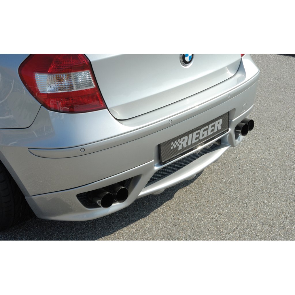 Rieger spoiler pod zadní nárazník pro BMW řada 1 E87 4-dvéř., sedan před faceliftem r.v. 09/04-03/07, plast ABS bez povrchové úpravy